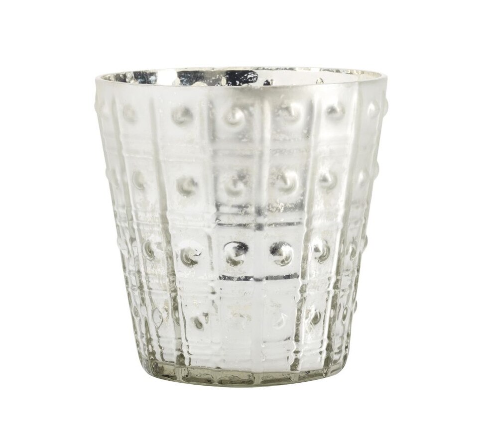 Pottery Barn Eclectic Mercury Votive Holders, Set of 6 Silver West Elm Australia